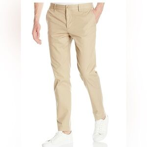 LACOSTE Sport Golf Ivory Flat Front Straight Leg Casual Pants SZ 42‎ / US 10
